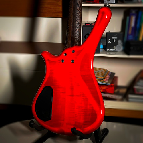 Baixo 5 Cordas Ativo Warwick Fortress Masterman Red Alemao (Usado)
