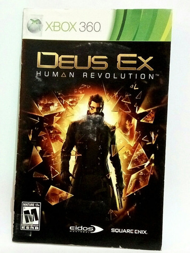 Deus Ex Human Revolution Solamente Manual Original Xbox 360