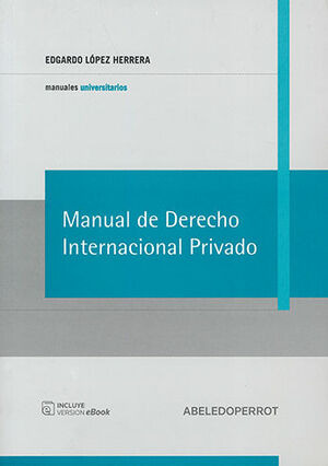 Libro Manual De Derecho Internacional Privado Original