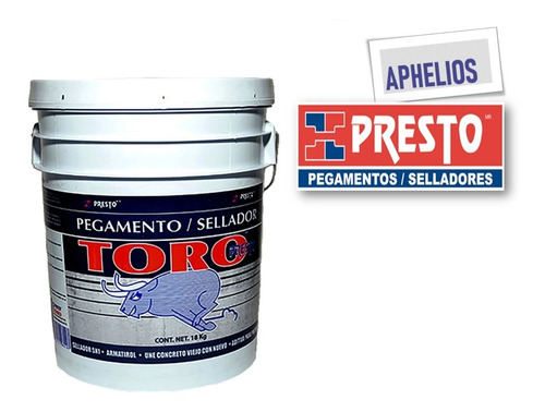 Pegamento Sellador Blanco Cubeta 18kg Toro Presto Mod. 8218