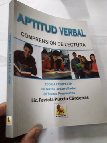 Libro De Aptitud Verbal Comprensión De Lectura 60 Textos 