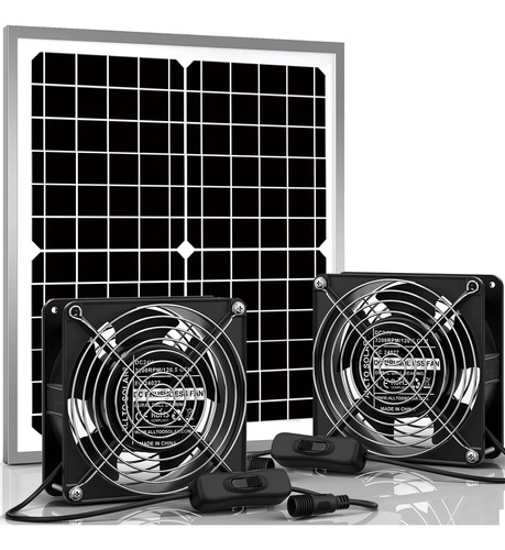 Allto Solar Kit De Ventilador Solar Impermeable Pro, Panel .