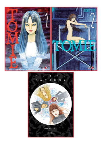 Combo Tomie 1 Y 2 + Black Paradox - Manga Junji Ito - Ivrea