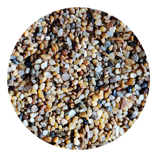 Piedras Grava P/ Pecera Acuario O Decoración Grano Oro 3kg