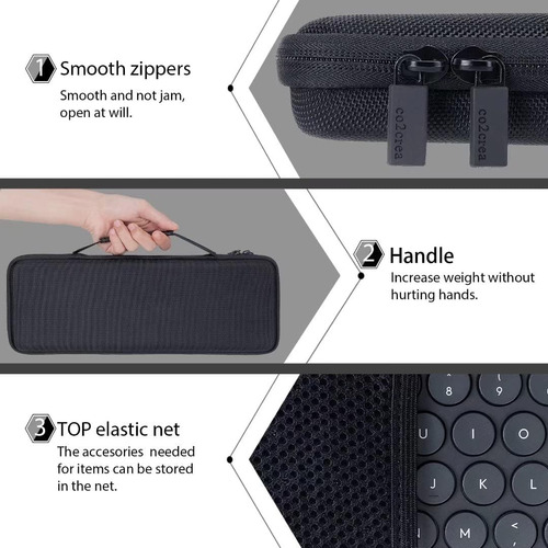 Co2crea Case Duro Compatible Con Logitech Pebble 2 Combo 2 +