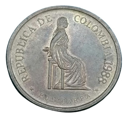 Colombia Moneda 5 Pesos 1988