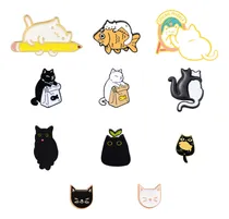 Comprar Hermosos Pines Broches Metálicos Gatos Kawaii Michis Regalo