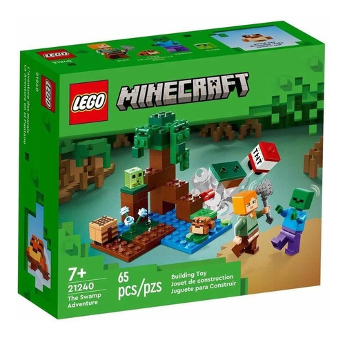 Kit Lego Minecraft 21240 La Aventura En El Pantano (65 Pz)