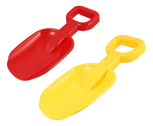 2 Palas De Arena Con Mango Corto, Cuchara, Juguete De Playa
