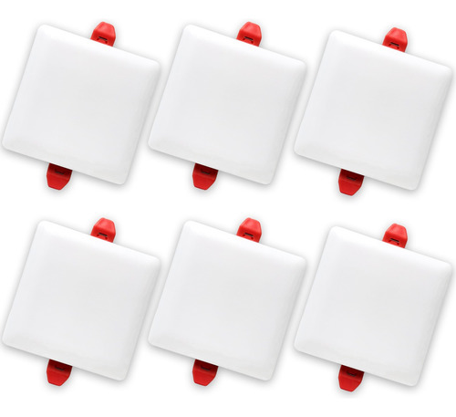 18w Luz Cálida 120mm Lampara De Techo Ajustable Empotrar 6pz Blanco