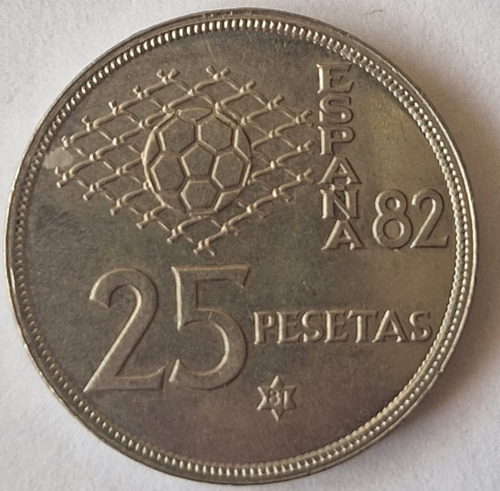 Espectacular Moneda De 25 Pesetas De 1980 Rara Antigüedad