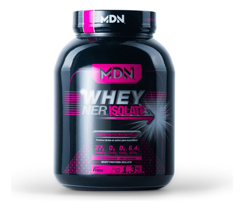 Mdn Wheyner Isolate 1.36kg 45 Servicios, 0 Carbs 0 Grasa