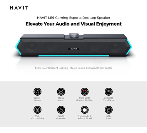Barra De Sonido Parlante Gamer Havit M19
