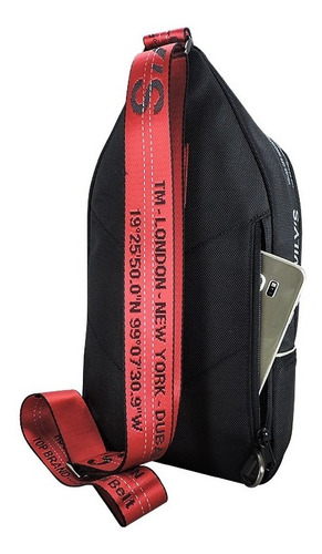 Imagen 5 de 7 de Mochila Cruzada Pechera Porta Tablet Wilys Wt490-01