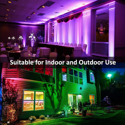 Imagen 4 de 7 de Reflector Led 50w Rgb Multicolor Tipo Tableta Delgado Ip65