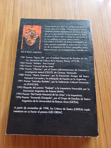El Teatro Y La Radio En Las Dos Caratulas Luis Ordaz (Usado)