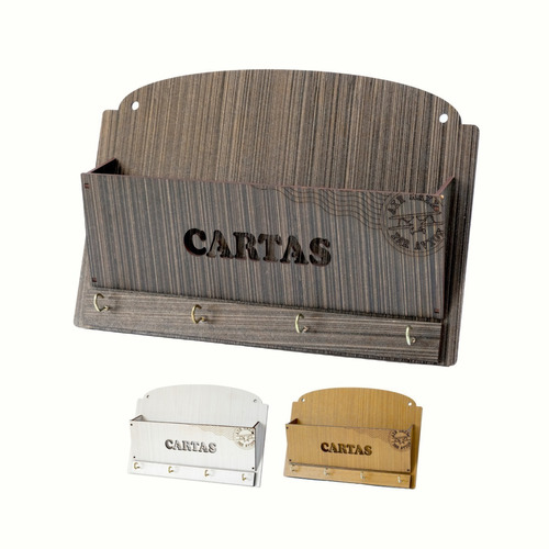 Porta Cartas E Chaves Em Mdf De Parede Decorativo Casa