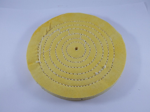 Disco De Polimento Algodão Resinado 15cm P/ Esmeril Politriz