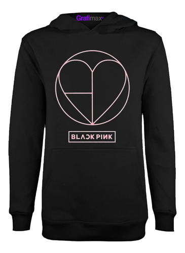 Polerón Black Pink Names Koreano K-pop Heart  Grafimax