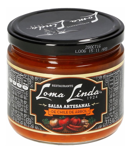 Salsa Loma Linda Salsa Chile De Arbol 315 Gr