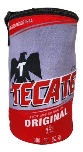 Hielera Tecate Roja Flexible 16 Latas Plegable Cooler 15l