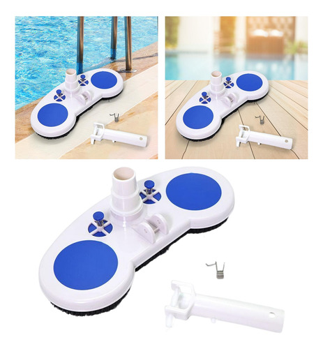 Piscina Estanque Fuente Limpiador Aspiradora Cepillo