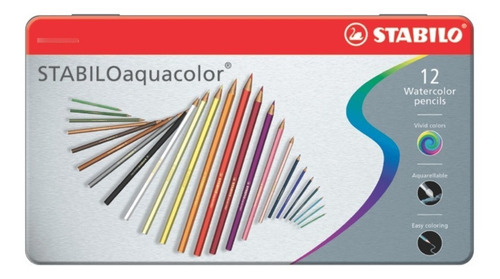 Lapices Stabilo Aquacolor Acuarelables X 12