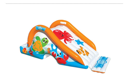 Tobogán Inflable Piscina Diseño De Remolino, Tobogán...