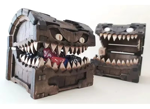 Cofre Madera - Monstruo Mimico Calabozos Y Dragones Frieren