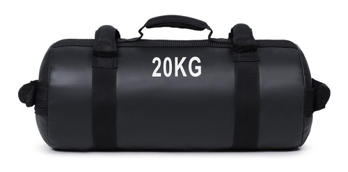 Power Bag 20kg Saco De Peso Para Força Explosão Agilidade Cor Preto