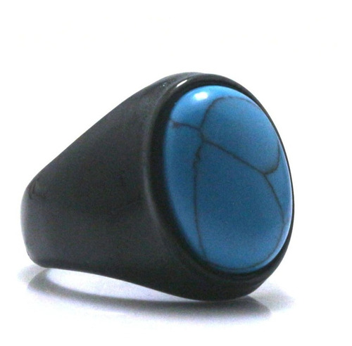 Anillo Perla Azul Turquesa 