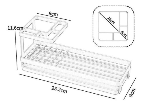 Soporte Elegante Para Cepillos De Dientes En Baño