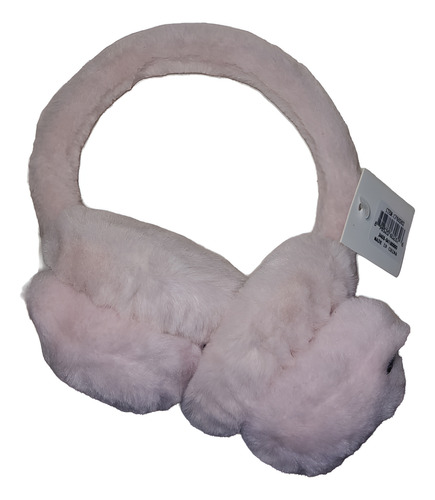 Orejera Vincha Peluche Abrigo Protector Frio Suave Comodo Rosa Claro Tela De Peluche.