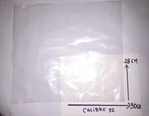 Comprar Bolsas Plásticas Transparente Calibre 12  100 Unid 30x28
