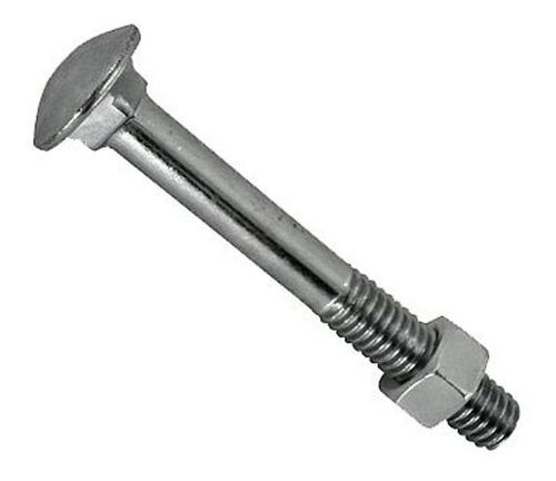 Parafuso Frances 3/8 X 5 1/2 ( 14 Cm ) Zinc. C/porca 12 Pçs