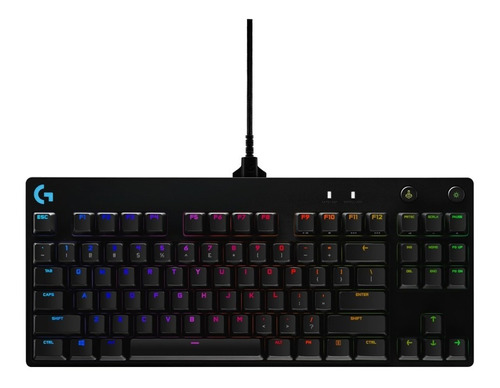 Teclado Logitech Mecánico Pro X Para Gaming Versión Clicky Color del teclado Negro Idioma Inglés US