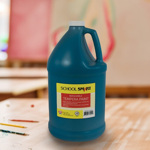 Botella Paint School Smart, Lavable Al Temple, Turquesa, De