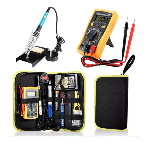 Kit Eléctrico Cautín 60w Regulable 17 Accesorios