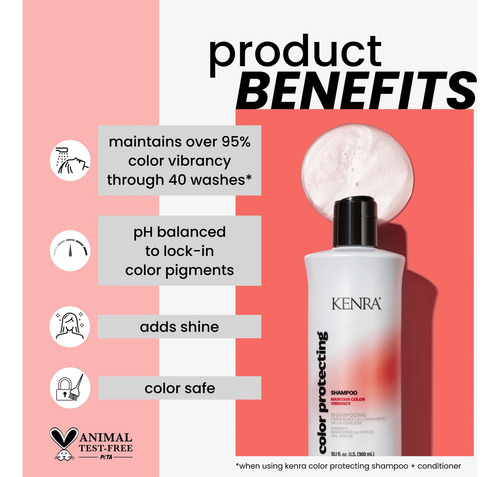 ChampĂș Protector Del Color Kenra | Color Seguro | Mantenga M