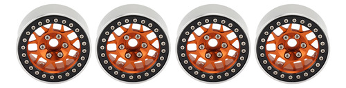 Llantas Orange Rc Beadlock Wheels, 4 Piezas, Llantas De Alea