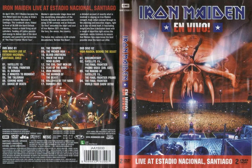 Dvd Iron Maiden En Santiago - Repertório E Documentário