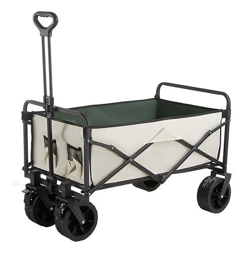 Carrito Vagon Plegable Multiusos Con Manija Para Camping Bl