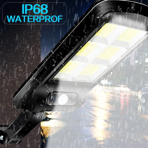 Imagen 7 de 8 de 3 Lamparas Luz Foco Solar 240 Led Exterior C/ Sensor,control