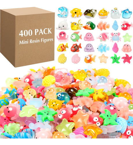 Barydat 400 Piezas De Mini Figuras De Animales De Resina A .