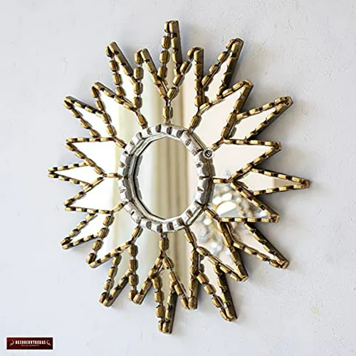 Espejo De Pared Gold Star De 15.7 De Perú, Decoración De Pa