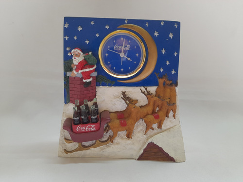 Reloj Coca Cola Santa Renos Navidad Coleccionable