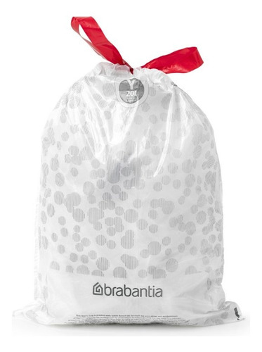 Paquete De 20 Bolsas Para Basura De Plástico 20l Brabantia