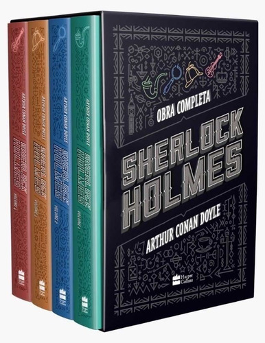 Box Sherlock Holmes 04 Vols Capa Dura