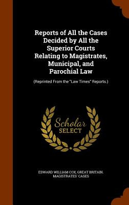 Libro Reports Of All The Cases Decided By All The Superio...