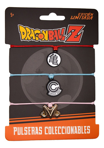 Pulseras De Amistad Capsula Corp Dragon Ball Z Set 3 Pzs